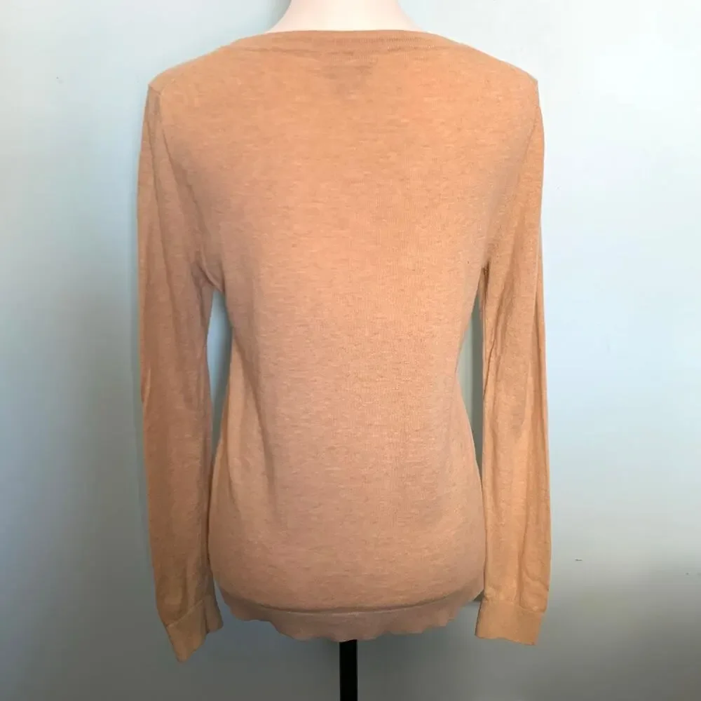 J. Crew Factory Embroidered Cheetah Teddie Sweater Size Small - Picture 5 of 9